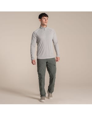 Craghoppers Mens Nosilife Half Zip Pullover (Parchment)