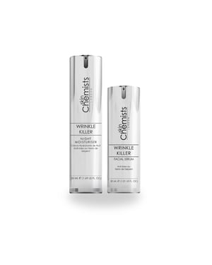 skinChemists Wrinkle Killer Anti-Ageing Night Moisturiser & Facial Serum for Loss of Firmness, Fine Lines, Wrinkles