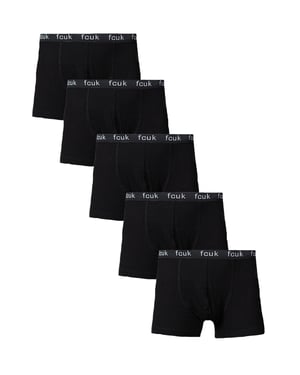 5 Pack Fcuk Cotton Stretch Boxers