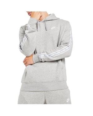 Nike Aries Club Tape Mens Pullover Hoodie In Grey