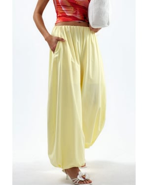 Elastische Taille Ballon Broek