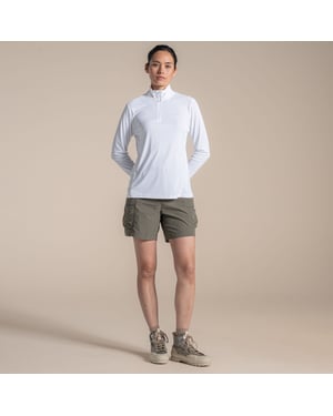 Craghoppers Dames/Dames Nosilife Half Zip Top (Wit)