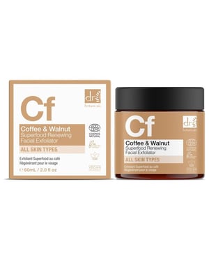 Dr. Botanicals Coffee Superfood Anti-Ageing Renewing Facial Exfoliator 60ml for Fine Lines, Wrinkles, Dullness