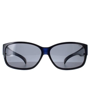 INVU Rechthoek Unisex Transparant Blauw Gepolariseerd E2401