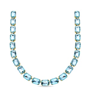 Luxenter Ankek-halsband i 18 karat gult guld