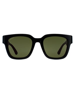 Gucci Square Mens Black with Green and Red Green GG1670SK