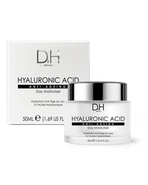 Dr H Hyaluronic Acid Anti-Ageing Day Moisturiser 50ml for Dryness, Fine Lines, Wrinkles