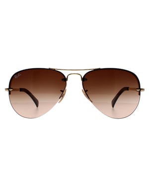 Rayban Sunglasses 3449 Gold Brown Gradient 001/13 59mm