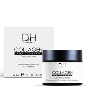 Dr H Collagen Anti-Ageing Day Moisturiser 60ml for Loss of Firmness, Fine Lines, Wrinkles