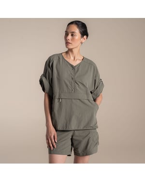 Craghoppers Womens/Ladies Medina Nosilife Overhead Short-Sleeved Shirt (Wild Olive)
