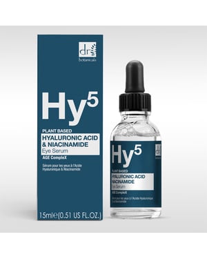 Dr. Botanicals Hyaluronic Acid 5% & Niacinamide 5% Anti-Ageing Eye Serum 15ml for Dryness, Fine Lines, Wrinkles, Puffiness