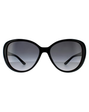 Jimmy Choo Butterfly Womens Black Dark Grey Gradient Sunglasses
