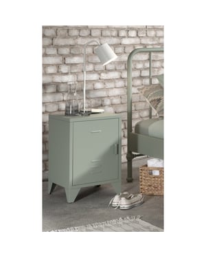 Lucevi bronxx bed 90 x 200 cm olive green bronxx nachttafel olive green
