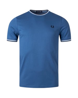 Fred Perry Twin Tipped T-Shirt In Night Blue