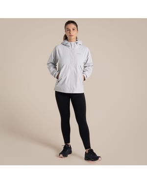 Craghoppers Womens/Ladies Ossus Waterproof Jacket (Light Grey)