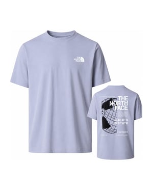 The North Face Mens Globe Reload Relaxed T Shirt in Cool Grey