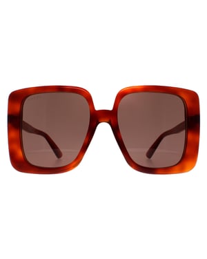 Gucci Vierkante Dames Havana Bruin GG1314S