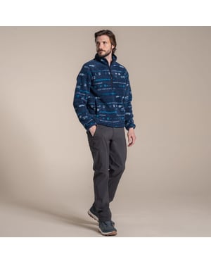 Craghoppers Mens National Trust Rawthey Fleece Top (Blue Navy)
