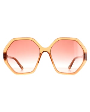 Chloe Round Dames Orange Crystal Pink Gradiënt Ch0008S Esther