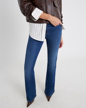 River Island Womens Bootcut Jeans Blue Mid Rise
