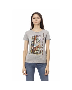 Grijze Korte Mouwen Graphic T-shirt