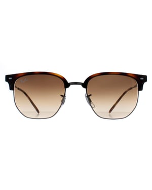 Ray-Ban Vierkant Unisex Havana Bruin Gradiënt RB4416 New Clubmaster