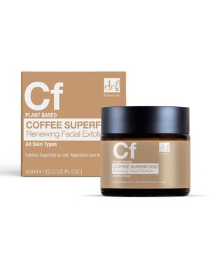 Dr. Botanicals Advanced Coffee Anti-Ageing Renewing Facial Exfoliator 60ml for Acne, Blemishes, Large Pores