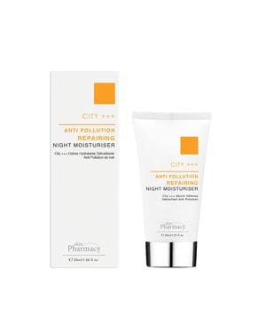 skinPharmacy City +++ Anti-Pollution Anti-Ageing Repairing Night Moisturiser 30ml for Fine Lines, Wrinkles, Loss of Firmness
