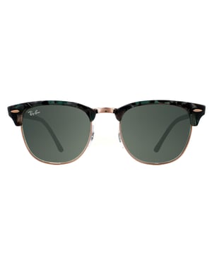 Ray-Ban Zonnebril Clubmaster 3016 125571 Spotted Grijs Groen Donker Grijs Verloop
