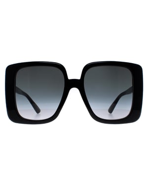 Gucci Vierkante Dames Zwart Grijs GG1314S