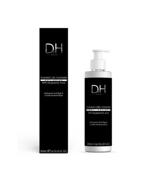Dr H Advanced Anti-Ageing Foaming Gel Cleanser with Hyaluronic Acid 200ml for Dryness, Fine Lines, Wrinkles, Acne, Blemishes