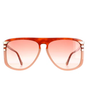 Chloe Aviator Dames Shiny Blonde Havana Oranje gradiënt CH0104S