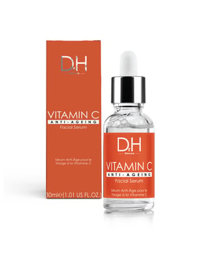 Dr H Anti-Ageing Vitamin C Facial Serum 30ml for Acne, Blemishes, Large Pores, Brightening