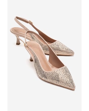 Nella Dekorerad Slingback Spetsig Tå Pump (Dam)