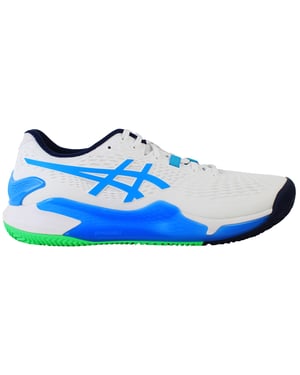 Asics Gel-Resolution 9 Clay Mens White Tennis Shoes