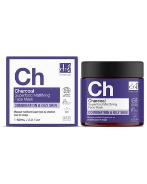 Dr Botanicals Houtskool Superfood Matterend Gezichtsmasker 60ml