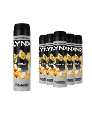 Lynx XL Anti-Perspirant 72-Hour Sweat Protection Deodorant 200ml, 6 Pack