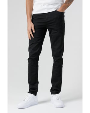 Black Organic Cotton Blend Skinny Fit Mid-Rise Denim Jeans