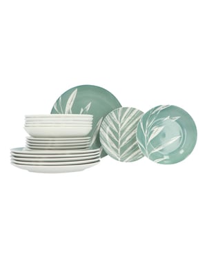 Secret de Gourmet Porseleinen serviesset plant 18-delig servies 6 persoons