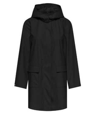 Jacqueline de Yong Rosemary raincoat Zwart