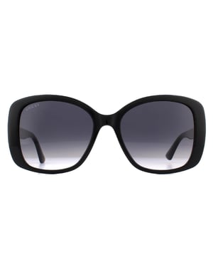 Gucci zonnebril GG0762S 001 Zwart grijze gradiënt