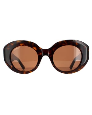 Balenciaga Oval Womens Havana Brown BB0235S