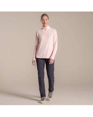Craghoppers Dames/Dames Nosilife Half Zip Top (Sherbet)