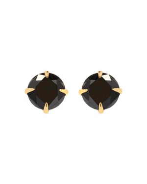 Luxenter oorbellen, 925 sterling zilveren otieno en 18K vergulde onyx-zirkonia afwerking