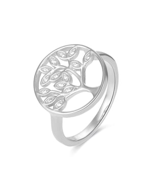 925 Sterling zilveren levensboom ring