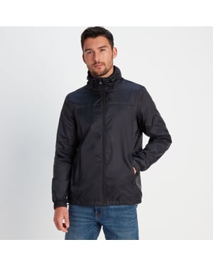 Craven Mens Waterproof Packaway Jacket Black