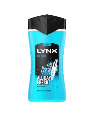 Lynx Ice Chill 12-H Refreshing Fragrance Shower Gel Body Wash for Men, 225ml