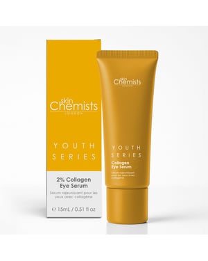 skinChemists 2% Collagen Anti-Ageing Eye Serum 15ml for Loss of Firmness, Fine Lines, Wrinkles