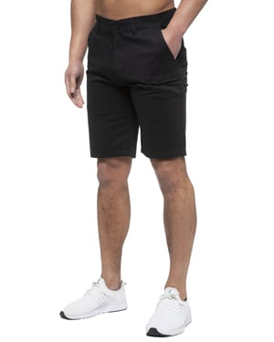 Enzo | Mens Chino Shorts In Black