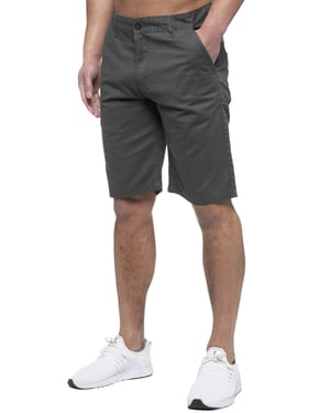 Enzo | Mens Chino Shorts In Grey